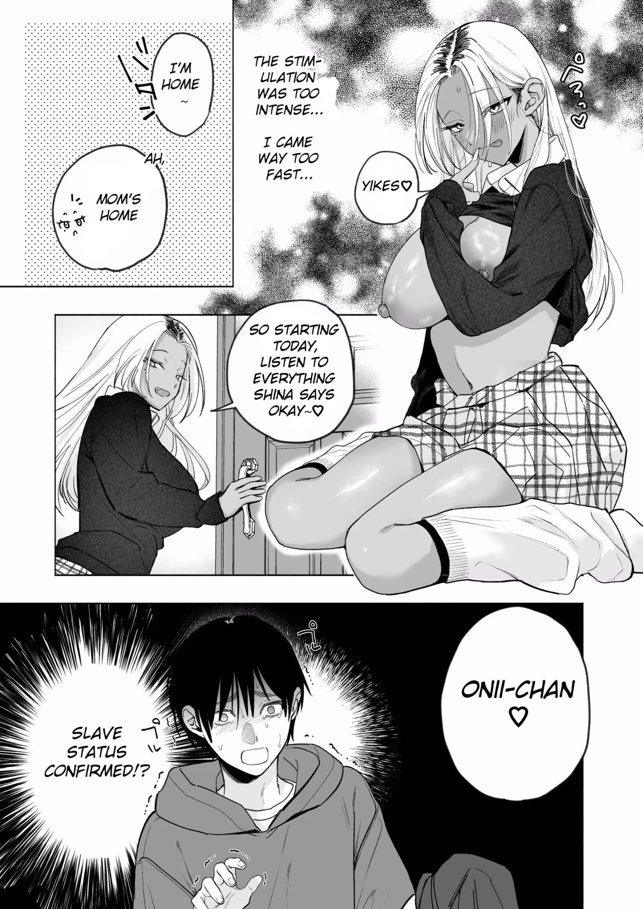 Hentai Manga Comic-My Black Gal Big Tits Stepsister Wants to Milk My Sperm Gently-Read-18